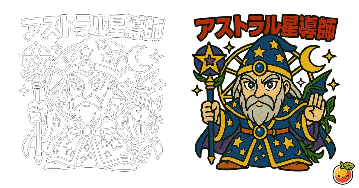 アストラル星導師の塗り絵