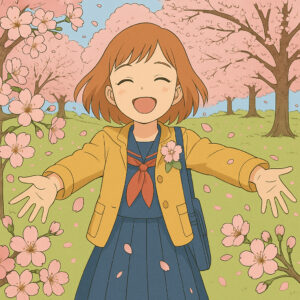 桜舞う日