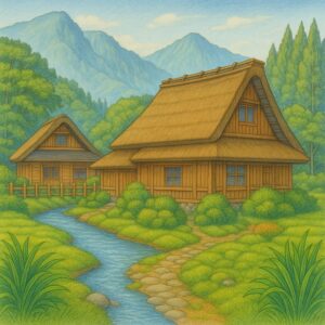 森の中の古民家