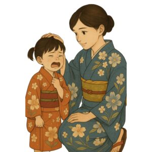 着物の母娘
