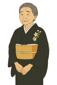 女将の着こなし