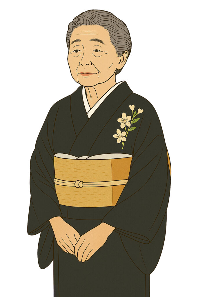 女将の着こなし