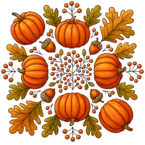 かぼちゃとどんぐりの季節