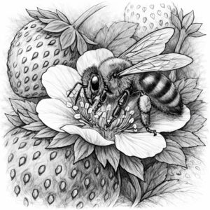 苺とミツバチ